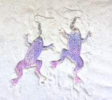 Load image into Gallery viewer, Earrings - African Dwarf Frog Cosmic - Premium Acrylic Variables
