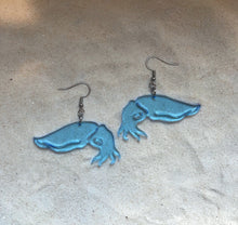 Load image into Gallery viewer, Earrings - Cuttlefish - Blacklight Reactive Acrylic Variables