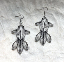 Load image into Gallery viewer, Earrings - Fancy Goldfish - Economy Acrylic Variables with Black Paint