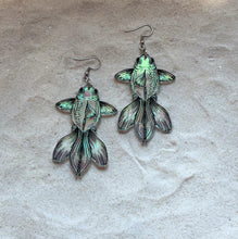 Load image into Gallery viewer, Earrings - Fancy Goldfish - Premium Acrylic Variables with Black Paint