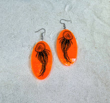 Load image into Gallery viewer, Earrings - Skullyfish - Blacklight Reactive Acrylic Variables with Black Paint
