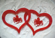 Load image into Gallery viewer, Earrings - Heart and Octopus - Economy Acrylic Variables
