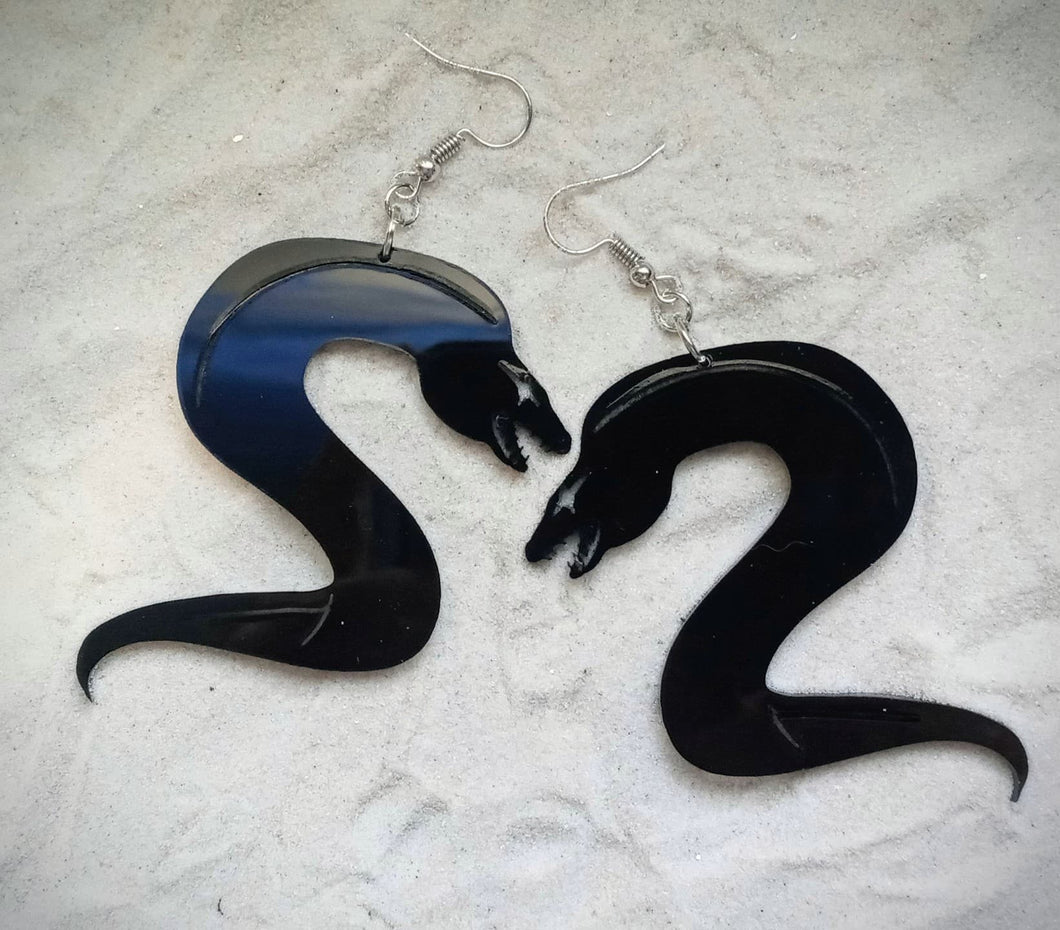 Earrings - Moray Eels - Economy Acrylic Variables