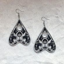 Load image into Gallery viewer, Earrings - Water Spirit Planchette - Economy Acrylic Variables with Black Paint
