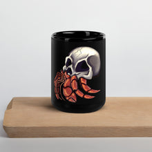 Load image into Gallery viewer, Black Glossy Mug - Skullmit Crab
