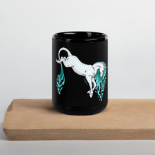 Load image into Gallery viewer, Black Glossy Mug - Water Unicorn
