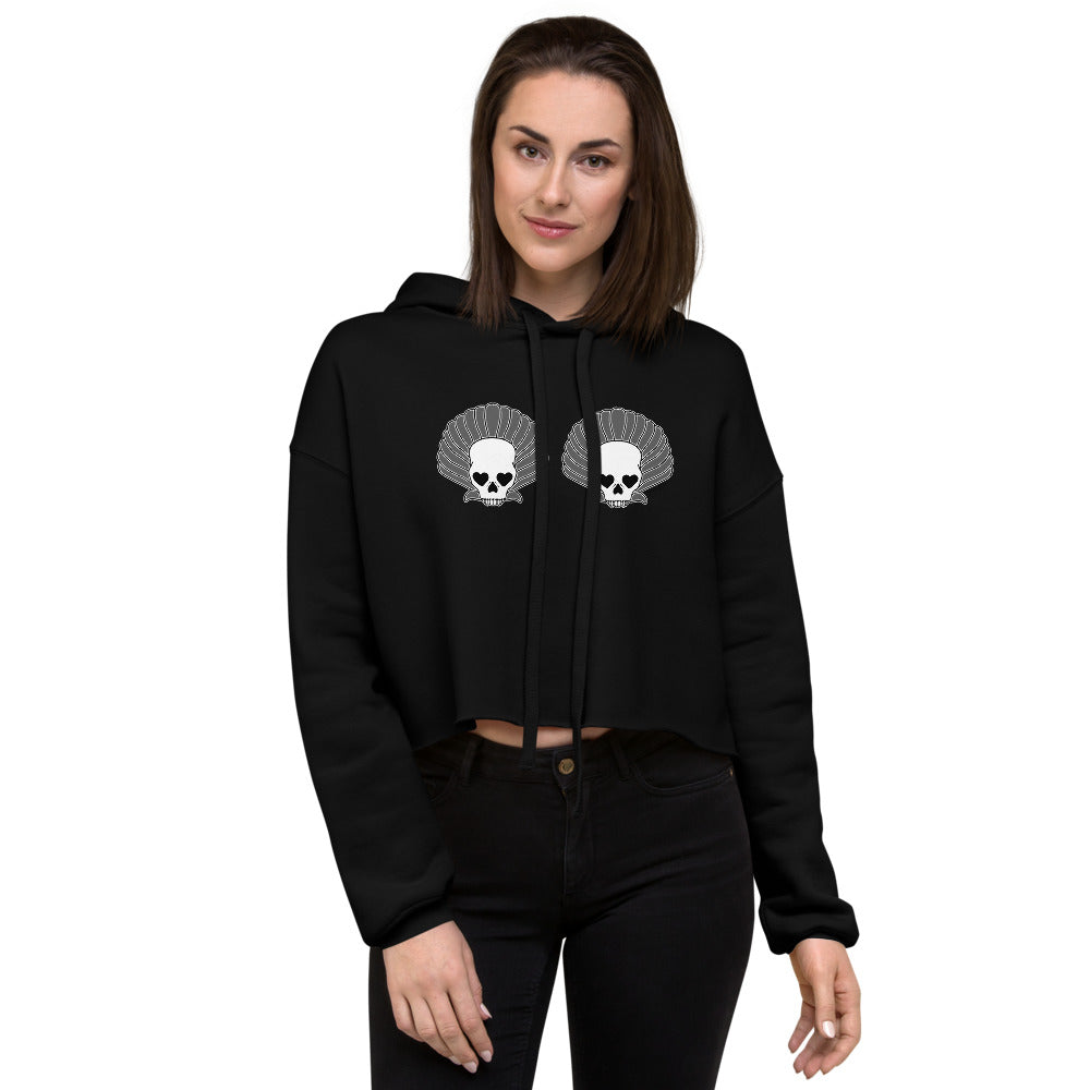 Apparel - Skullshell Bra Cropped Hoodie